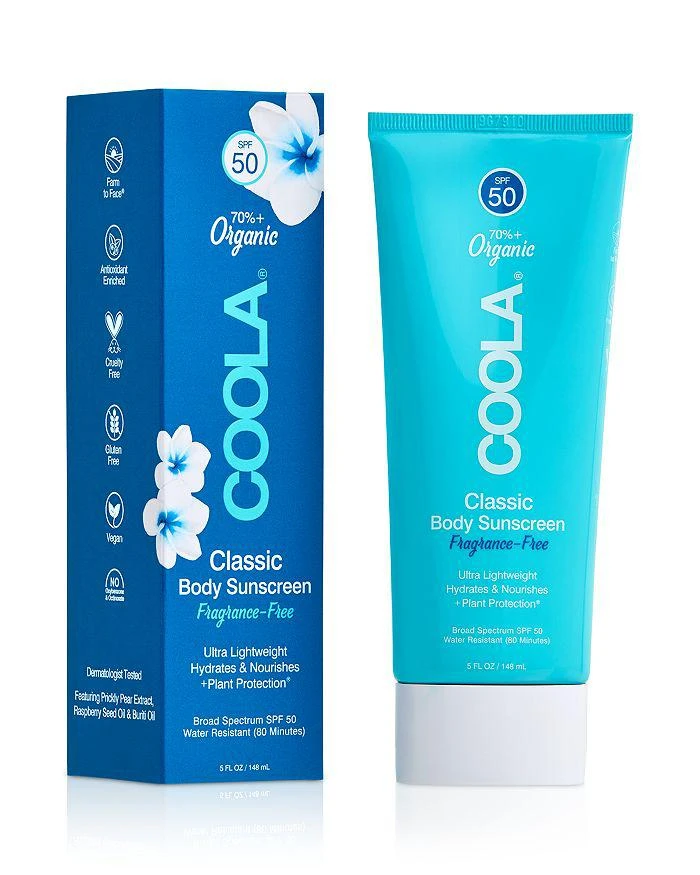 Coola Classic Body Sunscreen Lotion SPF 50, Fragrance-Free 5 oz.
