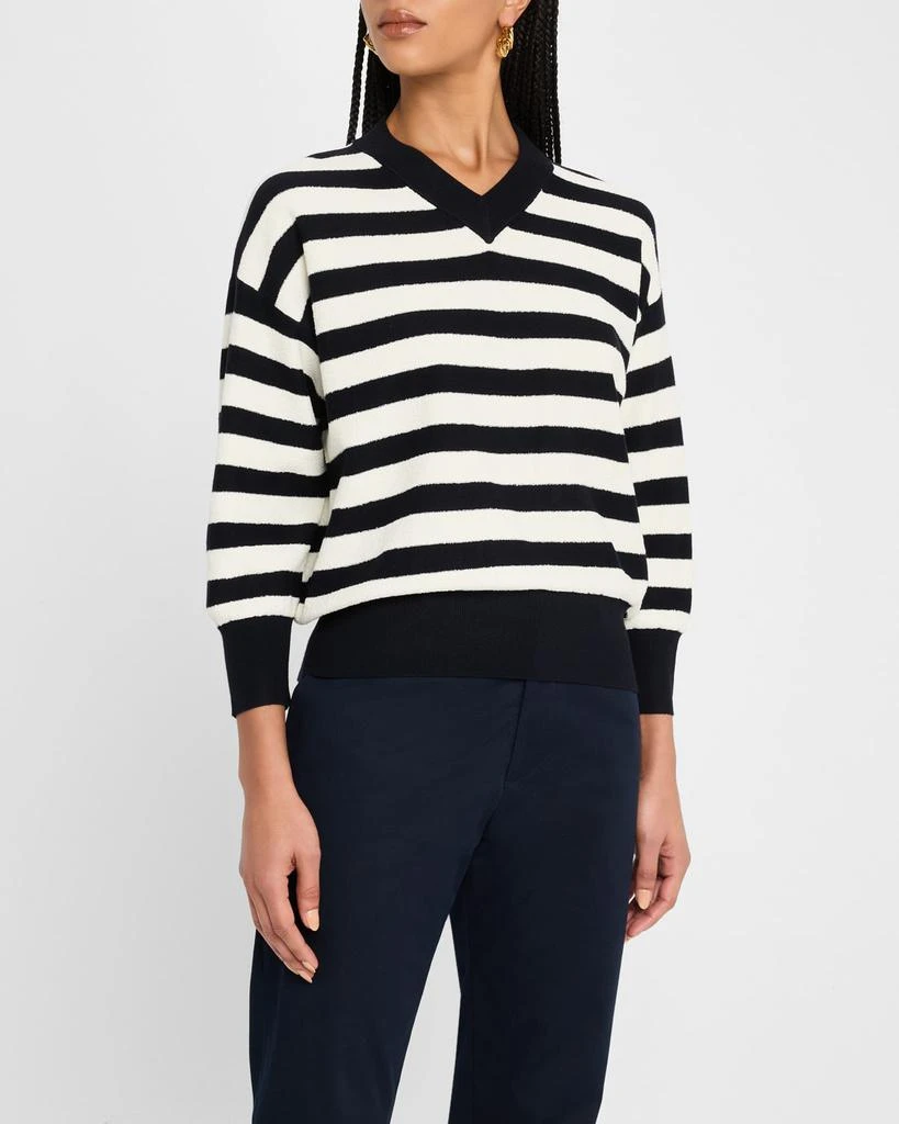 Marella Soldino Striped 3/4-Sleeve Sweater 4