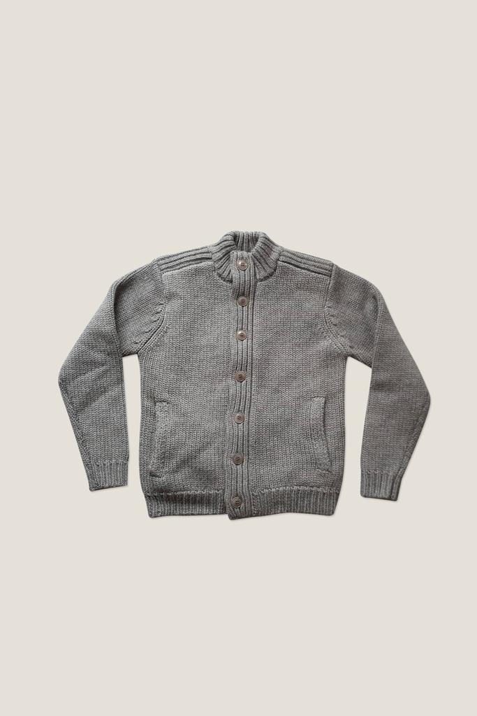 cos Grey very warm wool Cardigan Jacket with 2 pockets