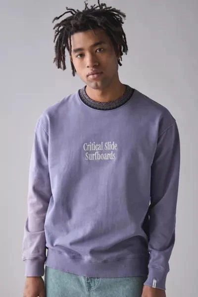 The Critical Slide Society The Critical Slide Society Offset Rib Crew Neck Sweatshirt 5