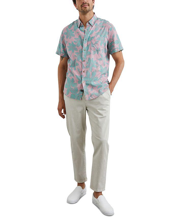 Rails Relaxed Fit Carson Leaf Print Short Sleeve Button Down Shirt
