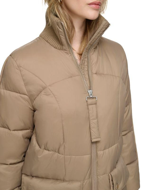 Andrew Marc Pavia Quilted Faux Down Hooded Puffer Jacket 3