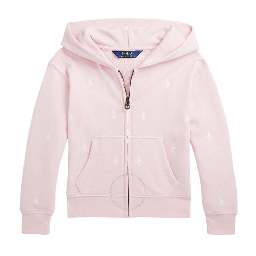 POLO RALPH LAUREN◆PINK PONY/ジップパーカー/M/コットン/GRY POLO RALPH LAUREN KIDS Polo Pony ジップパーカー | ピンク