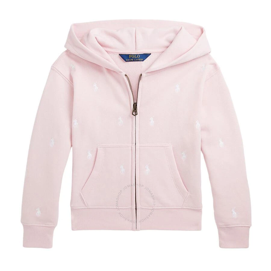 Ralph Lauren Girls Polo Pony Logo Print Hoodie 1