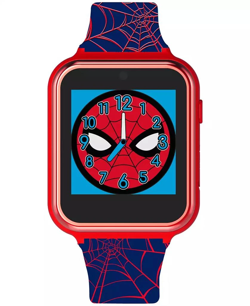 Accutime Kid's Spiderman Black Silicone Strap Smart Watch 46x41mm 1