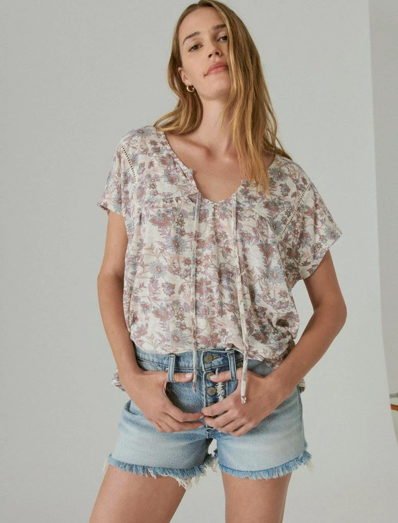 Lucky Brand Women's Easy Tie Linen Tee 2