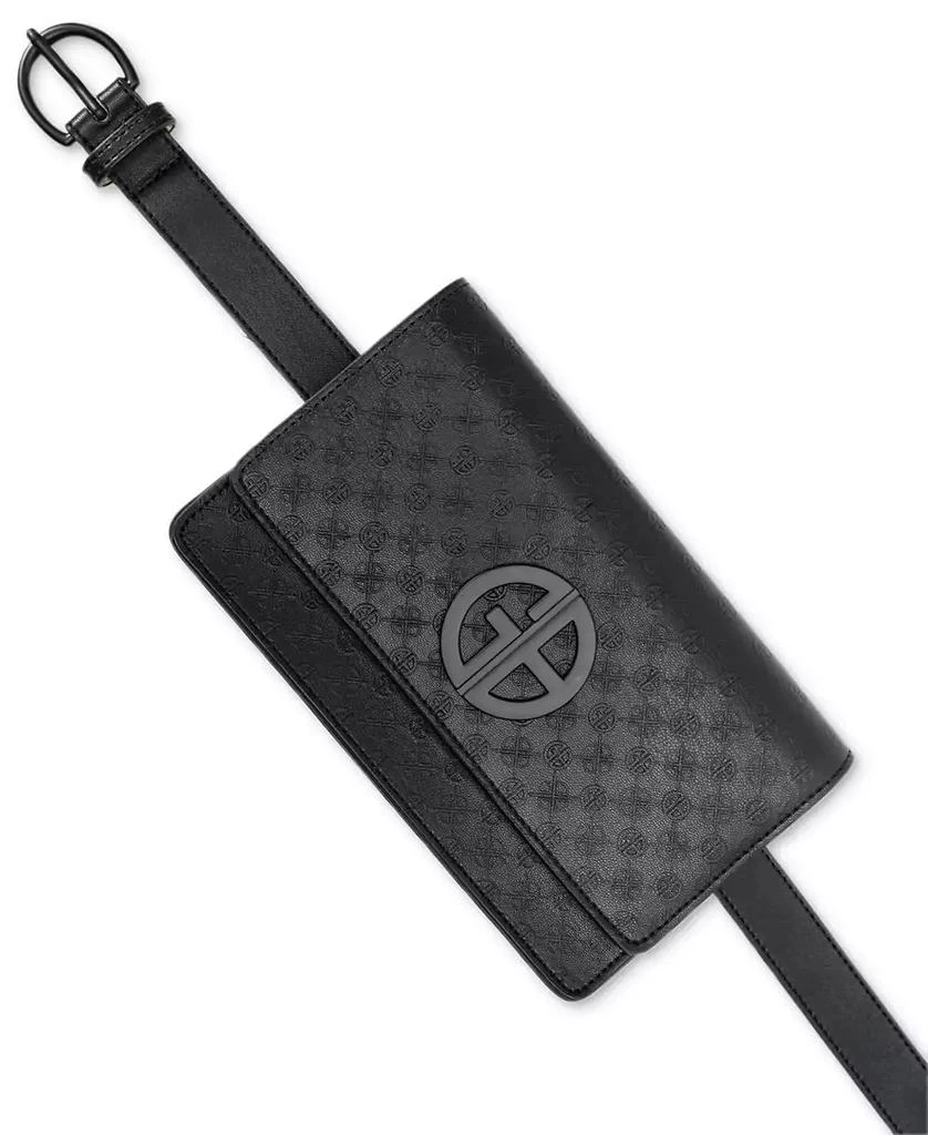 GIANI BERNINI BUCKLE LOGO FANNY PACK (XL) Shop Buckle Logo Fanny Pack, Exclusively at Macy main image 3