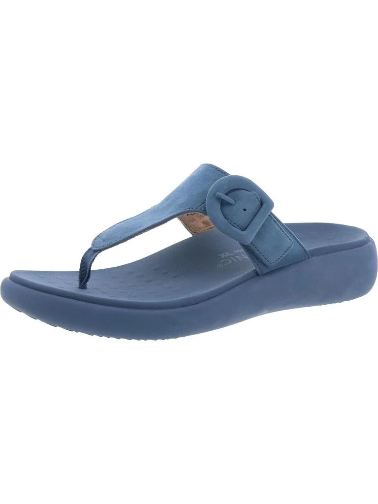 VIONIC Activate RX Womens Suede Buckle T-Strap Sandals 1