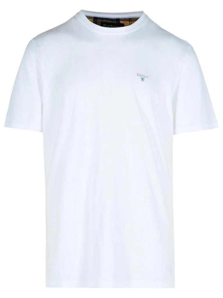 Barbour Barbour Logo Embroidered Crewneck T-Shirt 1