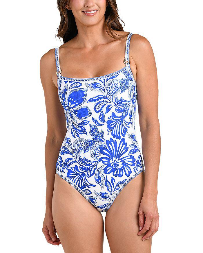 La Blanca Botanical Brocade One Piece Swimsuit