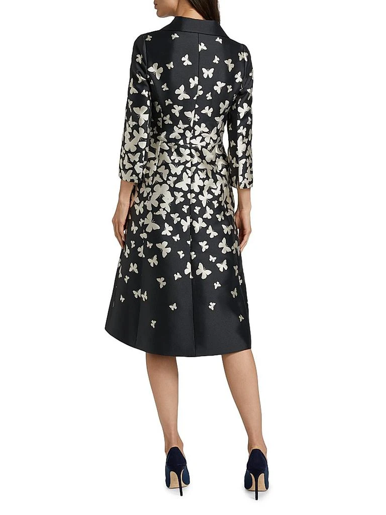 Teri Jon Butterfly Mikado Fit & Flare Coat Dress - Coats - Free Shipping -  BeyondStyle