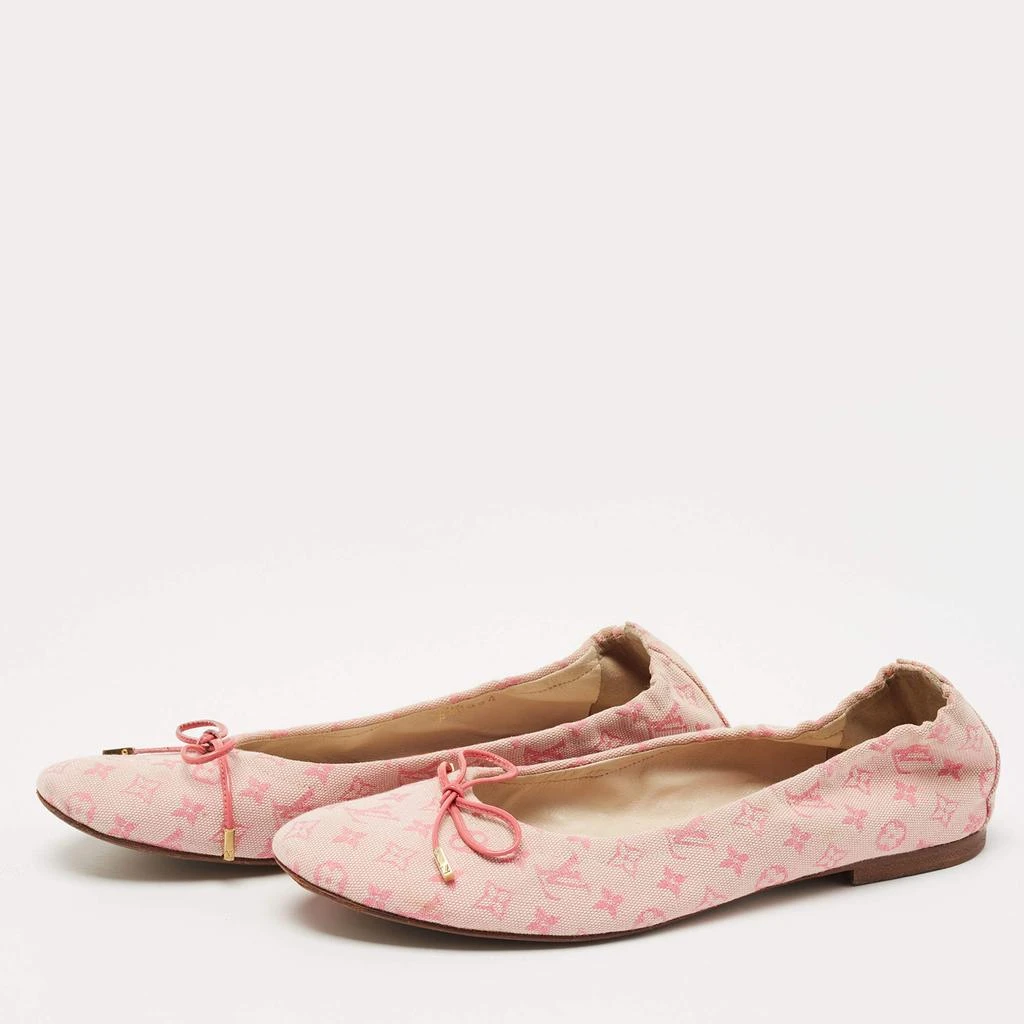 Louis Vuitton Louis Vuitton Pink Monogram Canvas Mini Lin Ballet Flats Size 36.5 2
