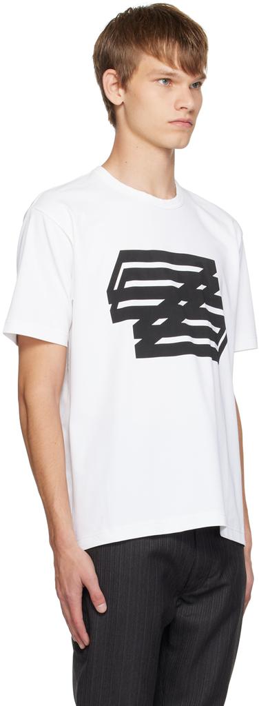 Junya Watanabe White Printed T-Shirt