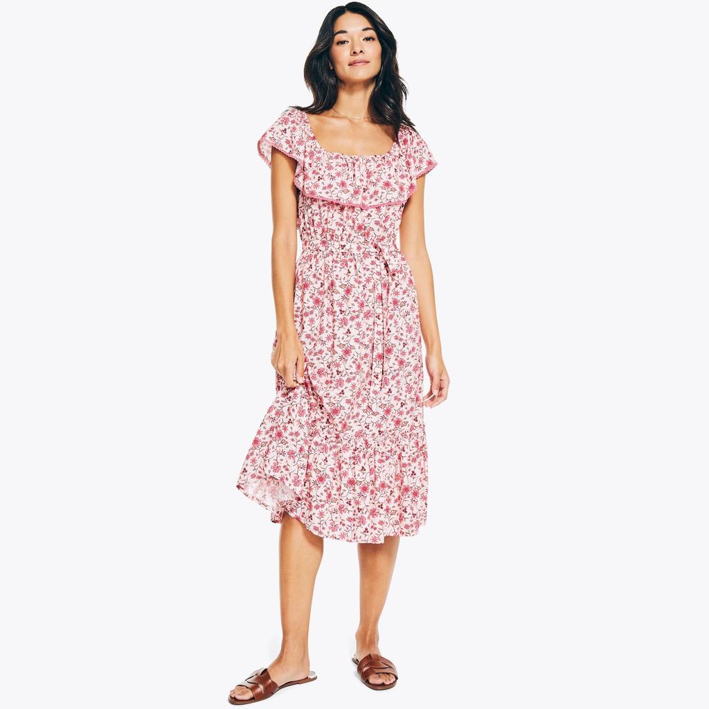 Nautica Womens Floral Printed Dress