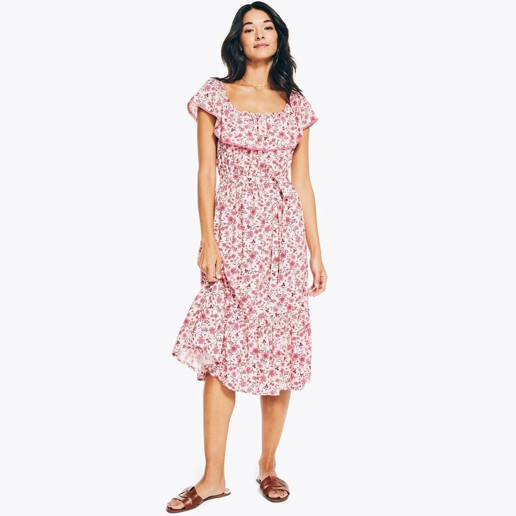 Nautica Womens Floral Printed Dress 1
