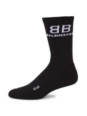 Balenciaga Logo Tennis Socks 1