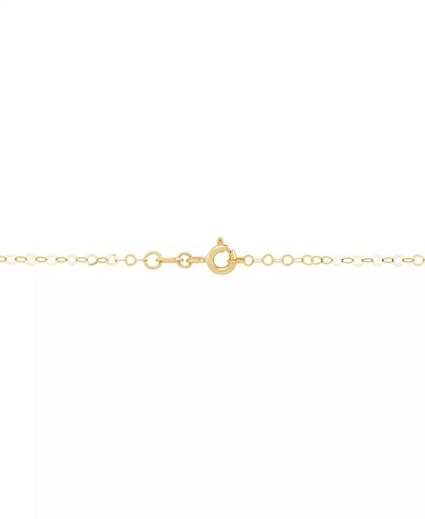 Macy's White Cubic Zirconia MOM Heart Pendant Necklace (1 ct. t.w.) in 10K Yellow Gold 2