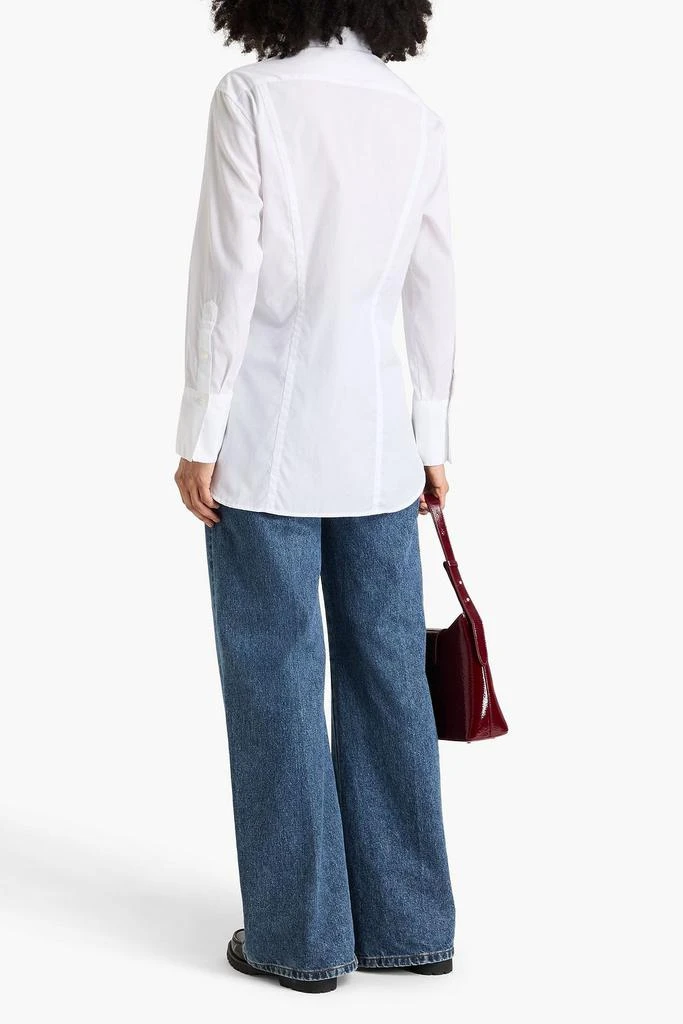 Rag & Bone Indiana wrap-effect cotton-poplin shirt 3