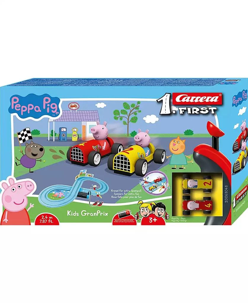 Carrera First Peppa Pig Kids GranPrix Spinner Slot Car Race Track 3