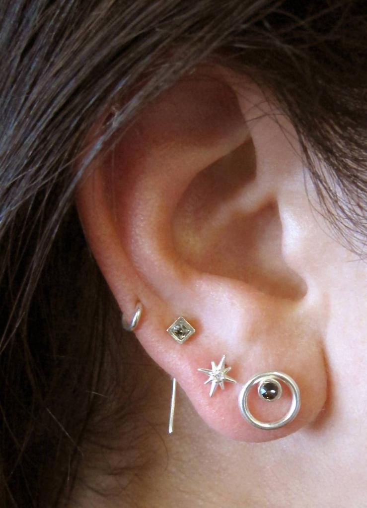 Jessica Elliot Women
s Tiny North Star Studs with CZ