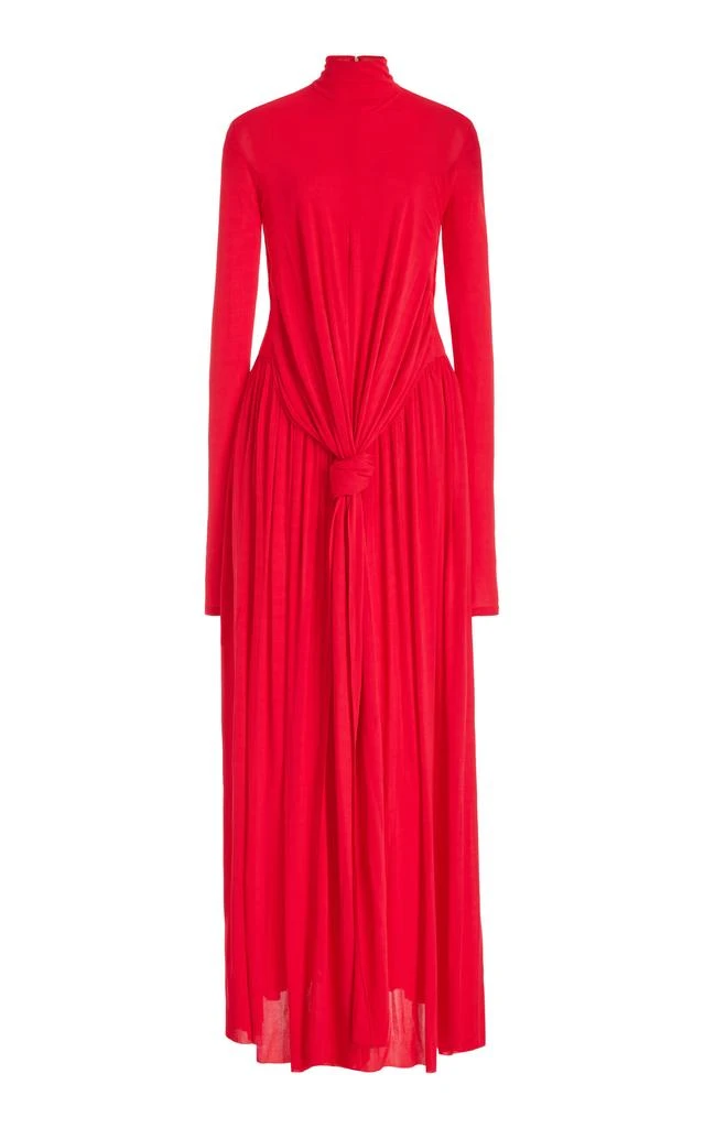 Proenza Schouler Proenza Schouler - Gathered Crepe Jersey Maxi Dress - Red - US 0 - Moda Operandi 1