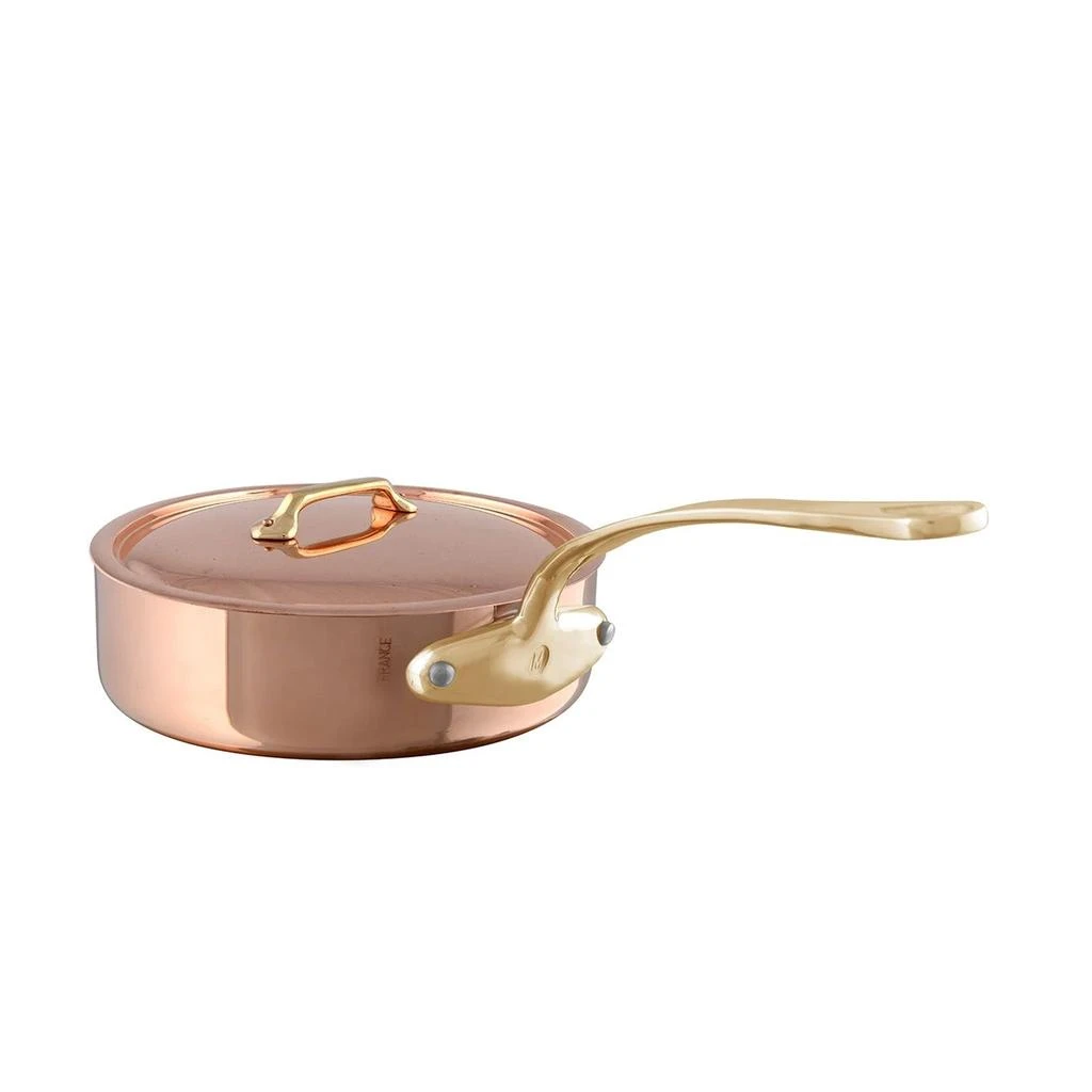 Mauviel M
Heritage M
200 B 3.3 Quart Saute Pan With Lid, Brass Handle