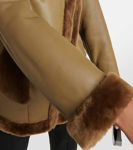 Blancha Leather and shearling jacket 6