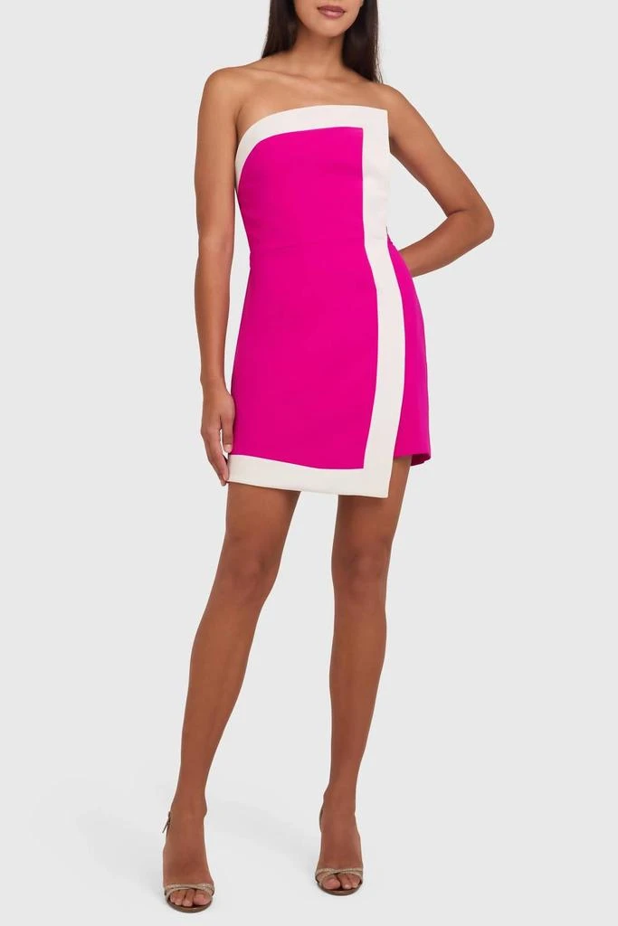 Rhodes Dress In Dark Hot Pink / Ivory  On Sale Now with Up to 15% Off |  Discover Exclusive Deals & Savings at BeyondStyle  Authentic Amanda  Uprichard women|clothing|dresses with Limited-Time