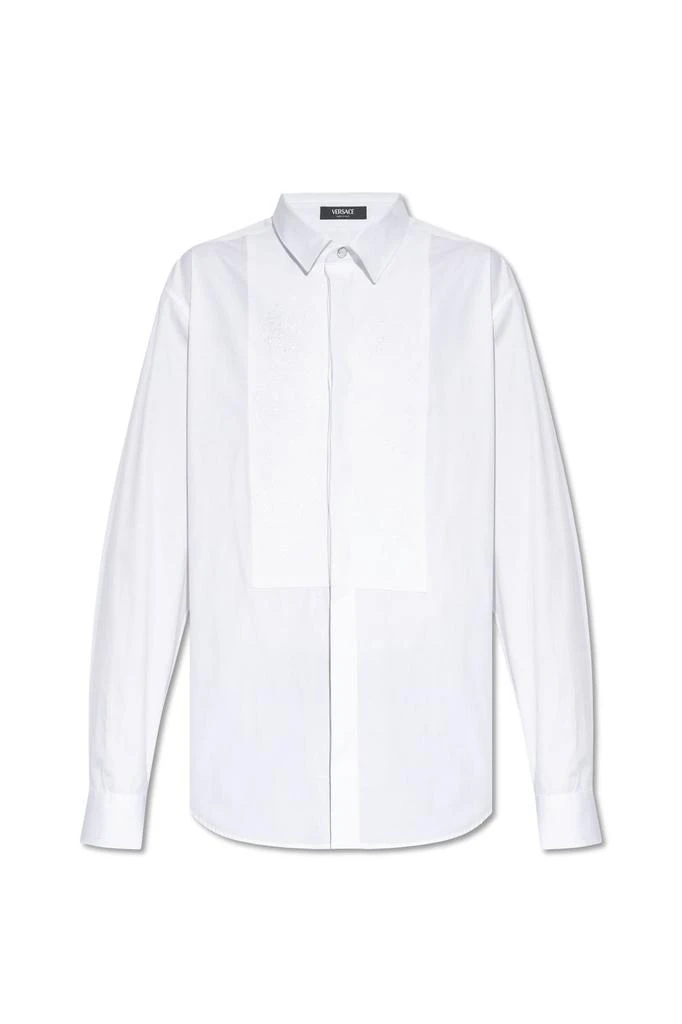 Versace Versace Barocco-Motif Long-Sleeved Poplin Shirt 1