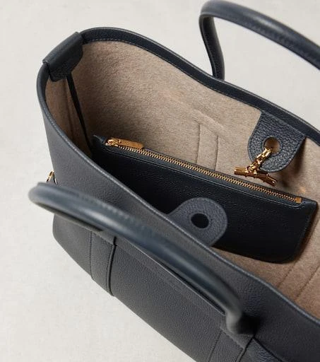 Loro Piana Ghiera Small leather tote bag 3