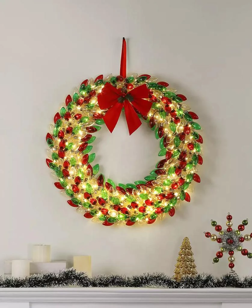 Mr. Christmas 30" Retro C9 Bulb Wreath 3