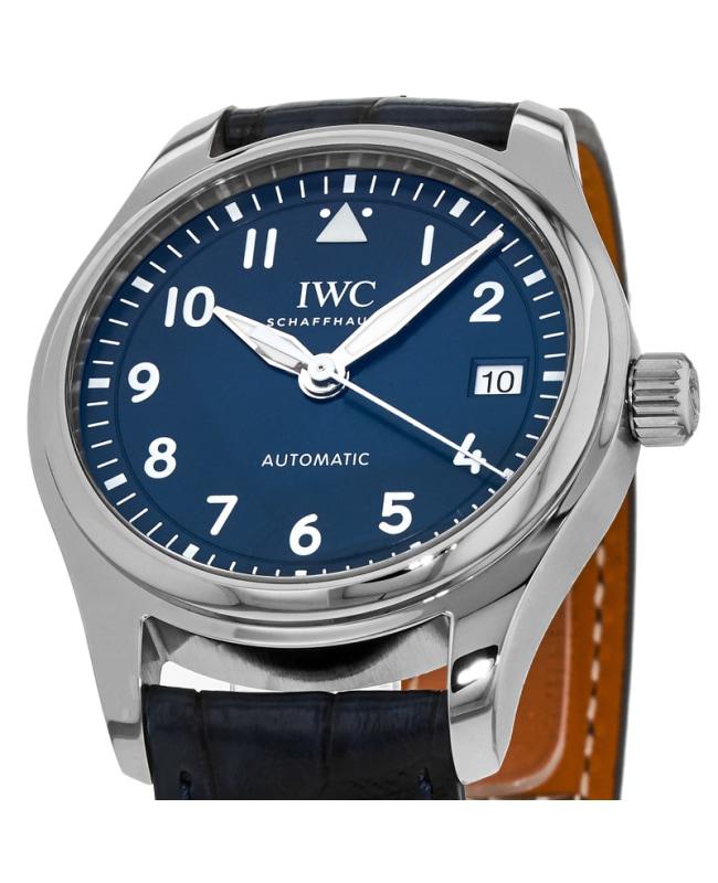 IWC Schaffhausen IWC Pilot's Automatic Blue Dial Leather Strap Unisex Watch IW324008