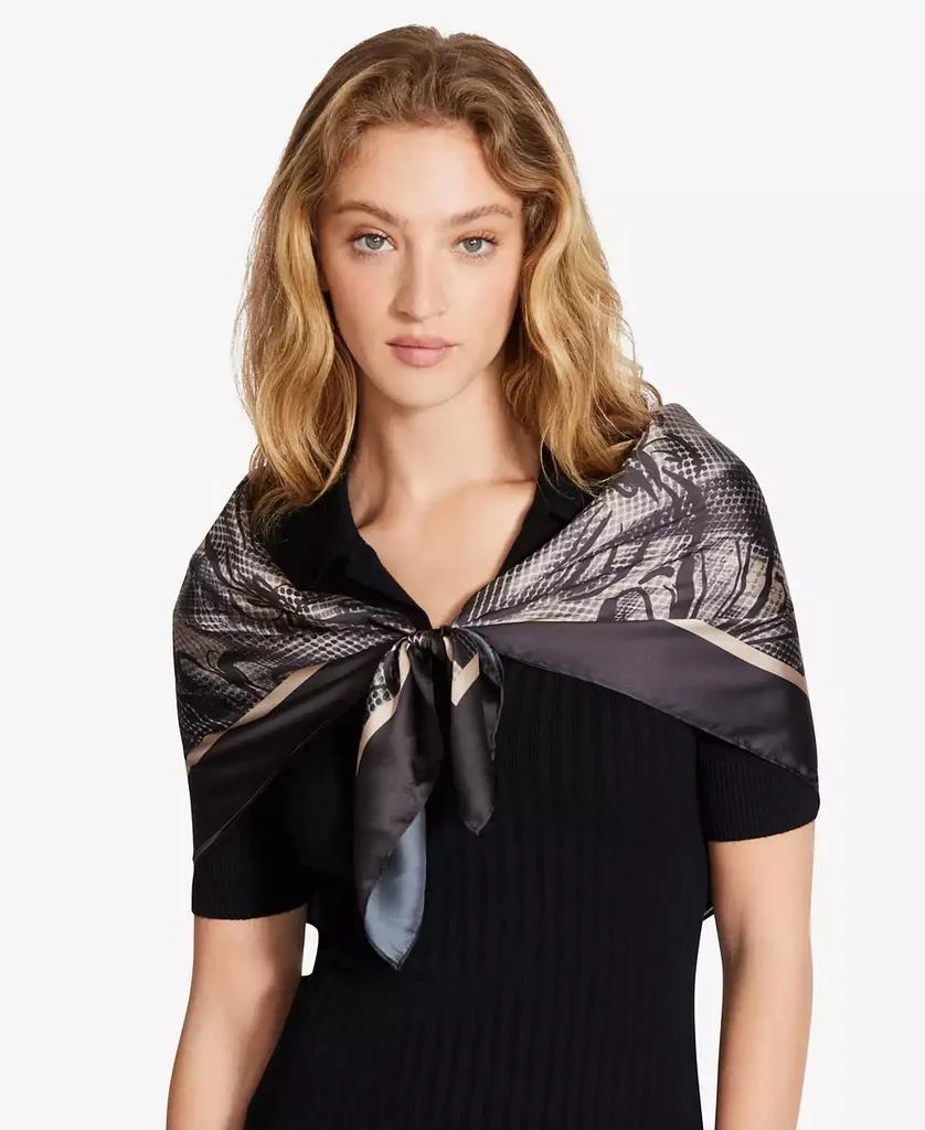 Steve Madden Daizing Daisies Satin Square Scarf 2