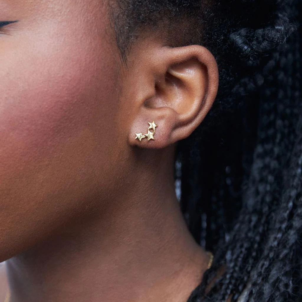 Dinny Hall Bijou star trio studs 3