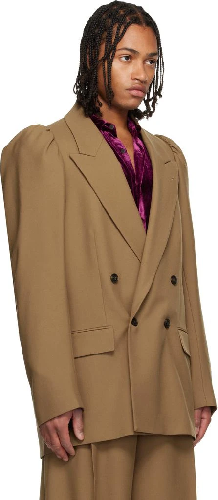Dries Van Noten Brown Wool Twill Blazer 2