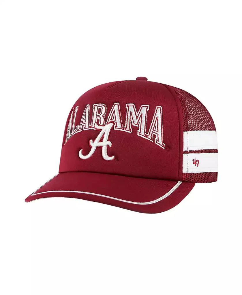 47 Brand Men's Crimson Alabama Crimson Tide Sideband Trucker Adjustable Hat 1