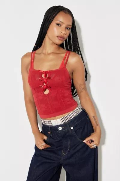 Urban Outfitters UO Lay Lace Bow Cami 1