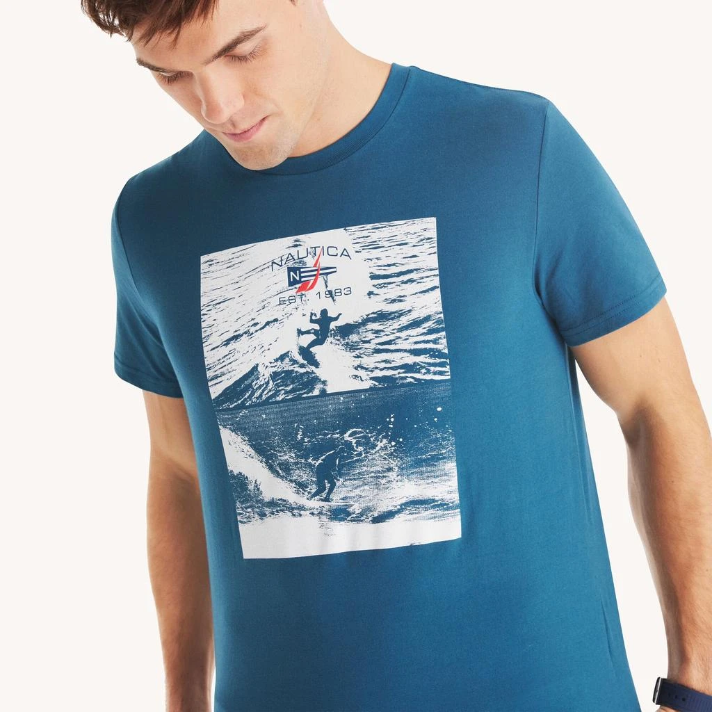Nautica Mens Surfing Graphic T-Shirt 2