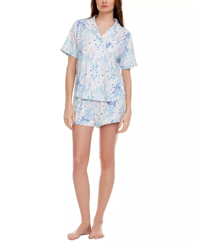 Flora Nikrooz Women's 2-Pc Gabriella Printed Shorty Pajamas Set