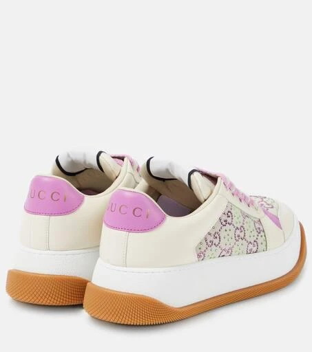Gucci Screener GG Crystal leather sneakers 3