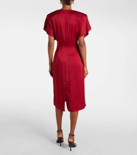 Stella McCartney Draped satin midi dress 3