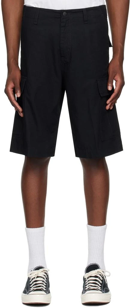 Carhartt WIP Black Regular Cargo Shorts 1