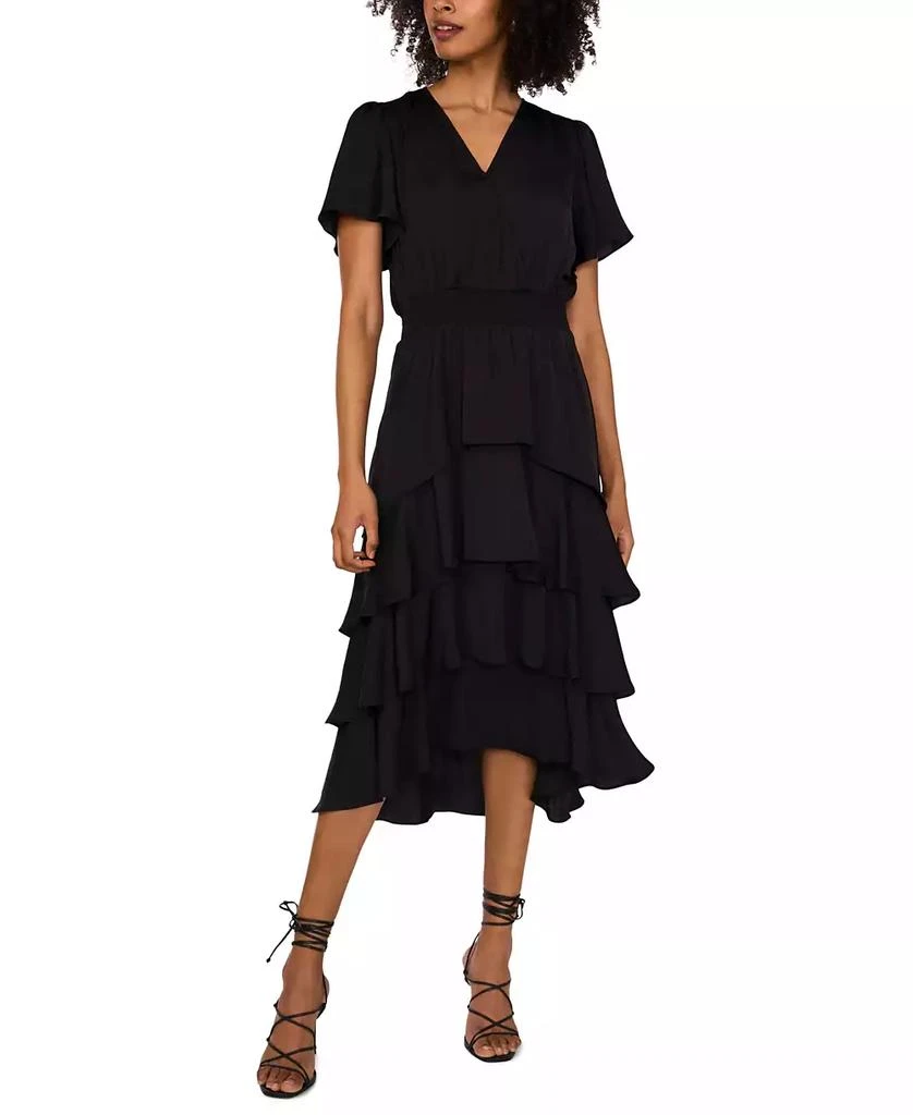 vince camuto cocktail dresses macy's Vince Camuto Women's V-Neck Smock Waist Tiered Layer Dress - Dresses & Skirts - Free Shipping