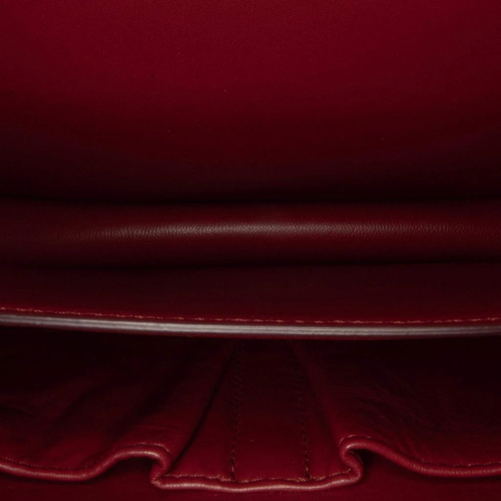 Celine Celine Red Medium Calfskin Classic Box Bag 20