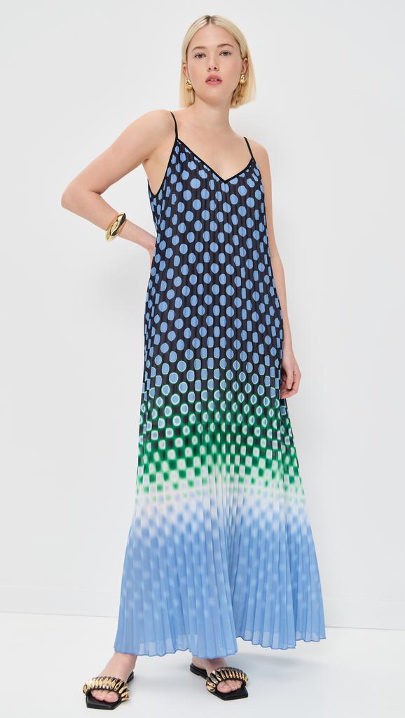 Essentiel Hyacinth Pleated Maxi Dress