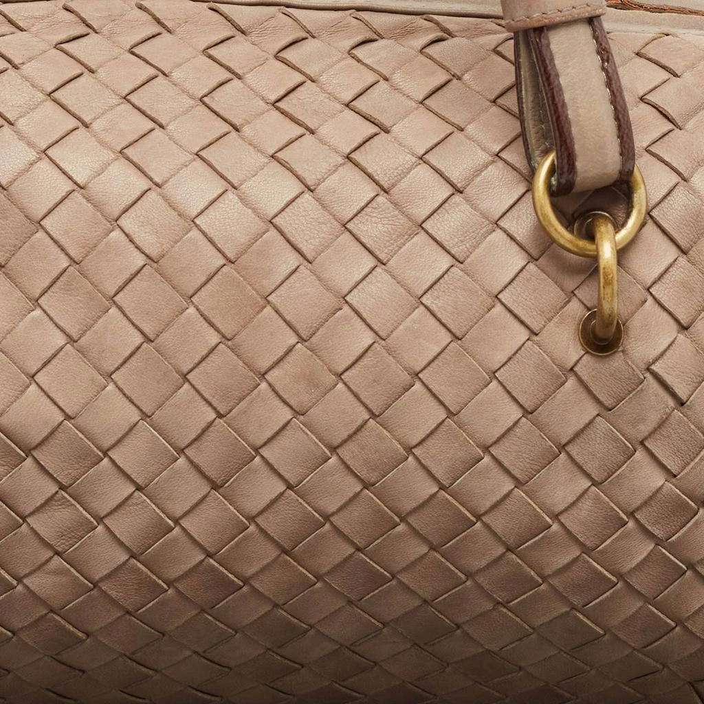 Bottega Veneta Beige Intrecciato Leather Boston Bag 4