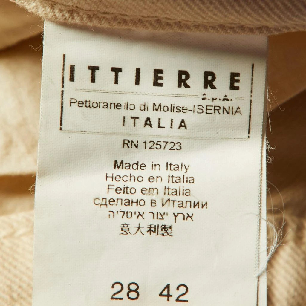 PIERRE BALMAIN Pierre Balmain Beige Denim Ribbed Slim Fit jeans M/Waist 30" 6