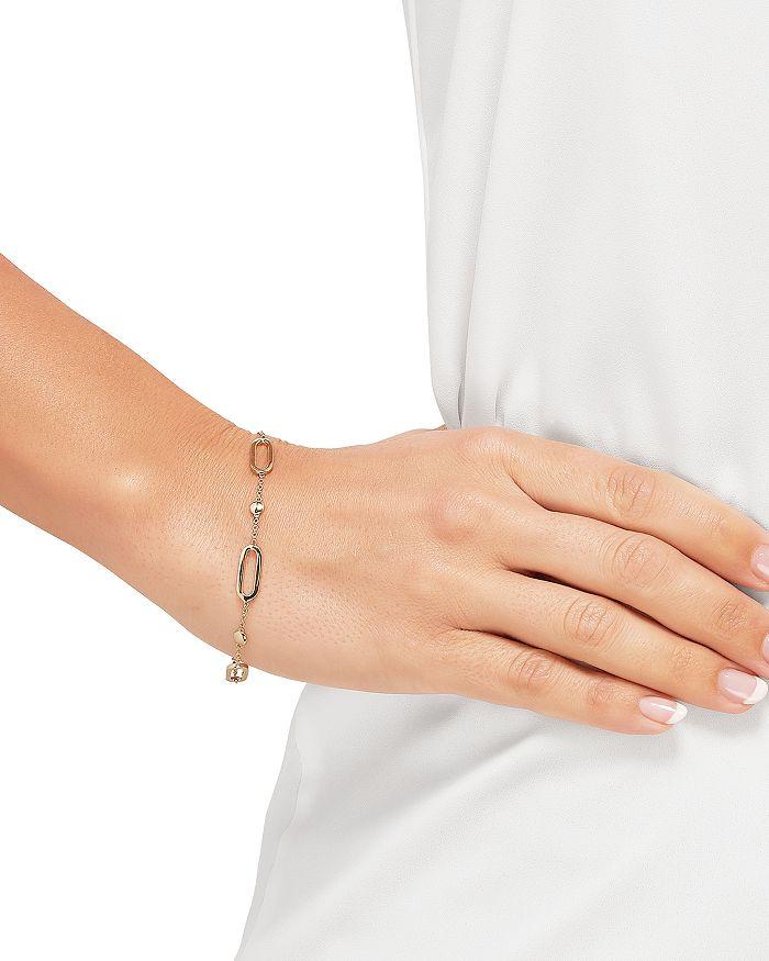 Alberto Amati 14K Yellow Gold Oval Link & Bead Bracelet