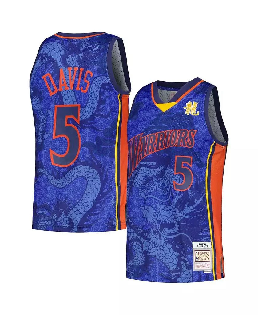 Mitchell & Ness Men's Baron Davis Royal Golden State Warriors 2006/07 Hardwood Classics Asian Heritage 6.0 Swingman Throwback Player Jersey 1