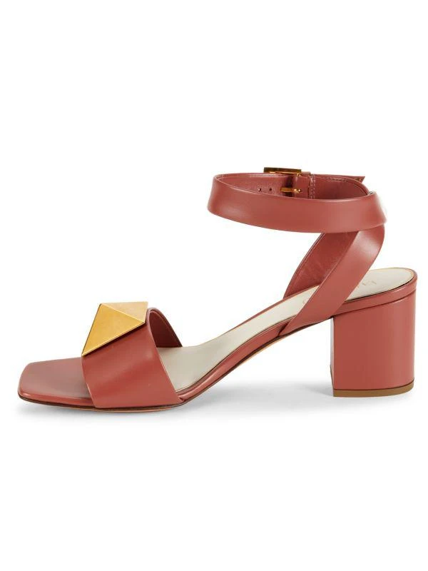 Valentino 63MM Rockstud Leather Ankle Loop Sandals 4